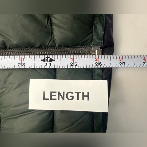 Eddie Bauer EB650 Mens Hooded Down Puffer Jacket Size S Green Zip Front Pockets - Picture 11 of 14